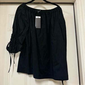 Lafayette 148 Linen peasant top